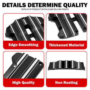 Paire de caches culbuteurs en aluminium pour Harley-Davidson moteur M8 - vue 5