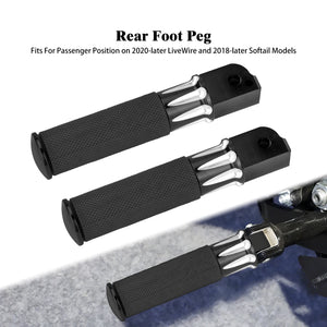 Repose-pied en aluminium pour Harley-Davidson Softail - vue 11