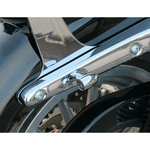 Mini clignotants LED chromés pour Harley Softail - vue 4