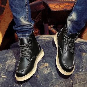 Bottines cuir motard western - vue 2