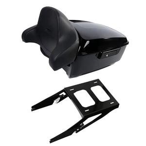 Top case ABS étanche avec dossier et porte-bagages pour Harley Low Rider ST, Sport Glide - vue 8