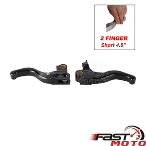 Paire de leviers de frein et d'embrayage noirs pour moto Harley-Davidson Dyna - vue 18
