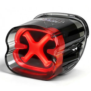 Feu arrière LED motif X pour Harley Touring Softail - vue 6