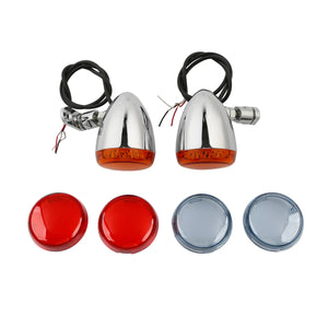 Clignotants LED bullet pour Harley Sportster Dyna Softail - vue 2