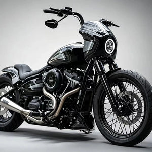 Cache de Phare Avant Noir Brillant - Harley-Davidson Softail Street Bob FXBB/S, Standard FXST 2018-2026 – photo 4/6