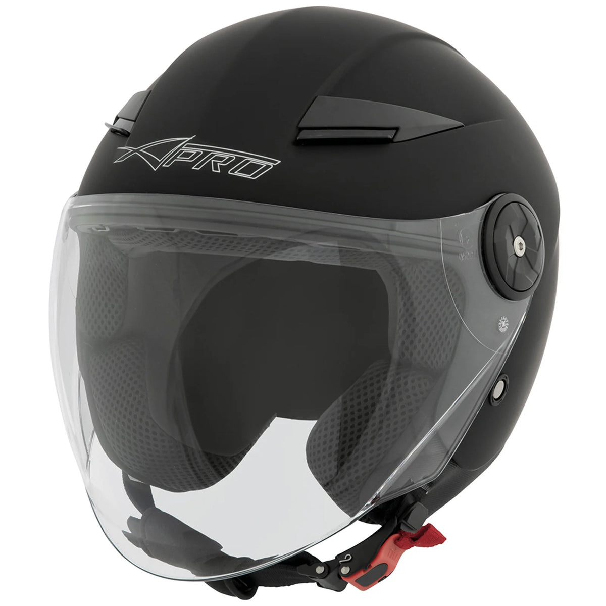 Casque jet moto avec écran intégral - vue de profil - vue 1