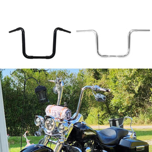 Guidon ape hanger fat bar pour Harley Sportster Softail Dyna - vue 1