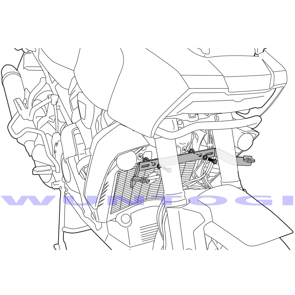 Support de phares additionnels pour Harley Pan America - vue 5