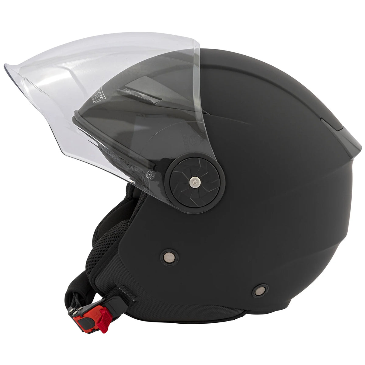 Casque jet moto avec écran intégral - vue de profil - vue 2