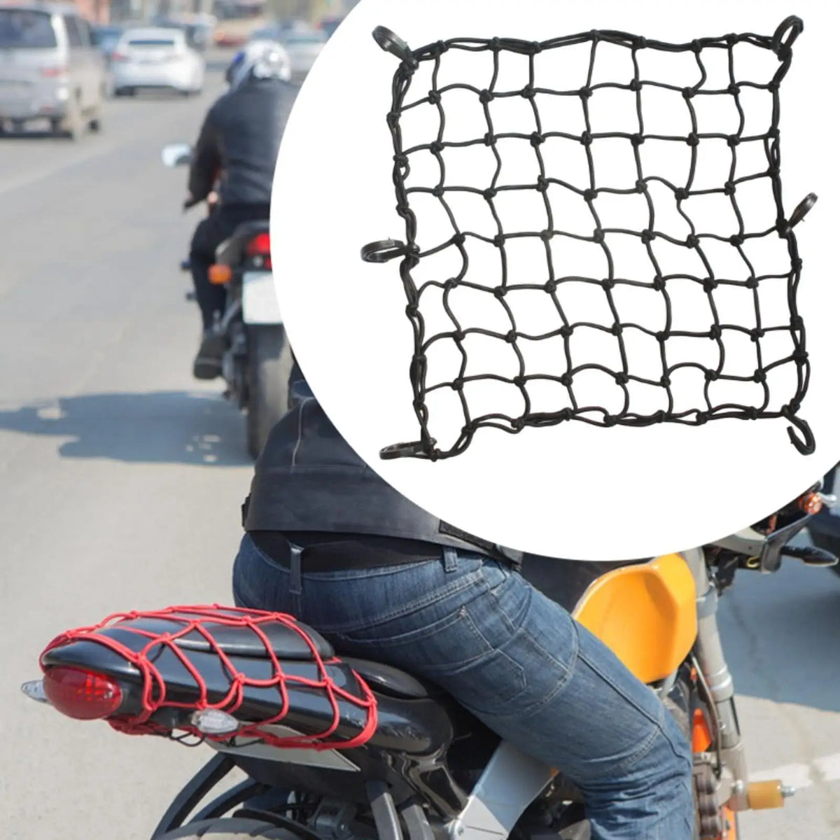 Filet à bagages élastique pour Harley - vue 1