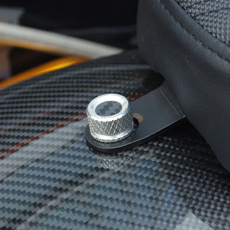 Boulon de Selle à Déverrouillage Rapide Carbone CNC pour Harley Touring, Softail (Universel) – photo 4/12