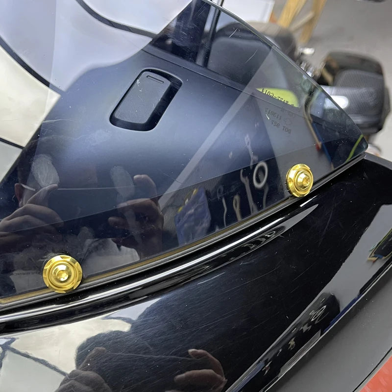 Boulons de Pare-brise Titane Colorés pour Harley Road Glide 2015-2023 – photo 3/13