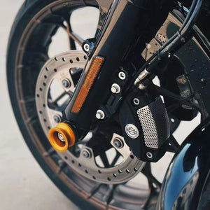 Cache d'Écrou d'Axe de Roue Avant Coloré Aluminium - Harley-Davidson Touring & Softail – photo 2/13