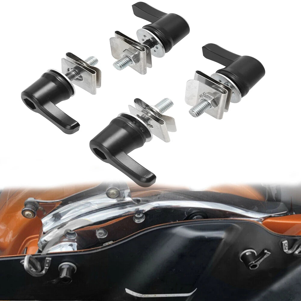 Kit de Verrous à Levier pour Sacoches Rigides Harley (4 pièces) - vue 1