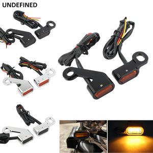 Mini clignotants LED de guidon pour Harley Softail - vue 1