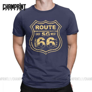 T-shirt Homme Route 66 Mother Road 100% Coton Grande Taille - vue 1