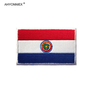 Écusson brodé drapeau de pays d'Amérique avec fixation velcro - vue 16