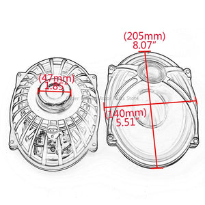 Haut-Parleurs 5x7 Pouces pour Couvercles de Sacoches Harley-Davidson Touring 2014-2020 - vue 6
