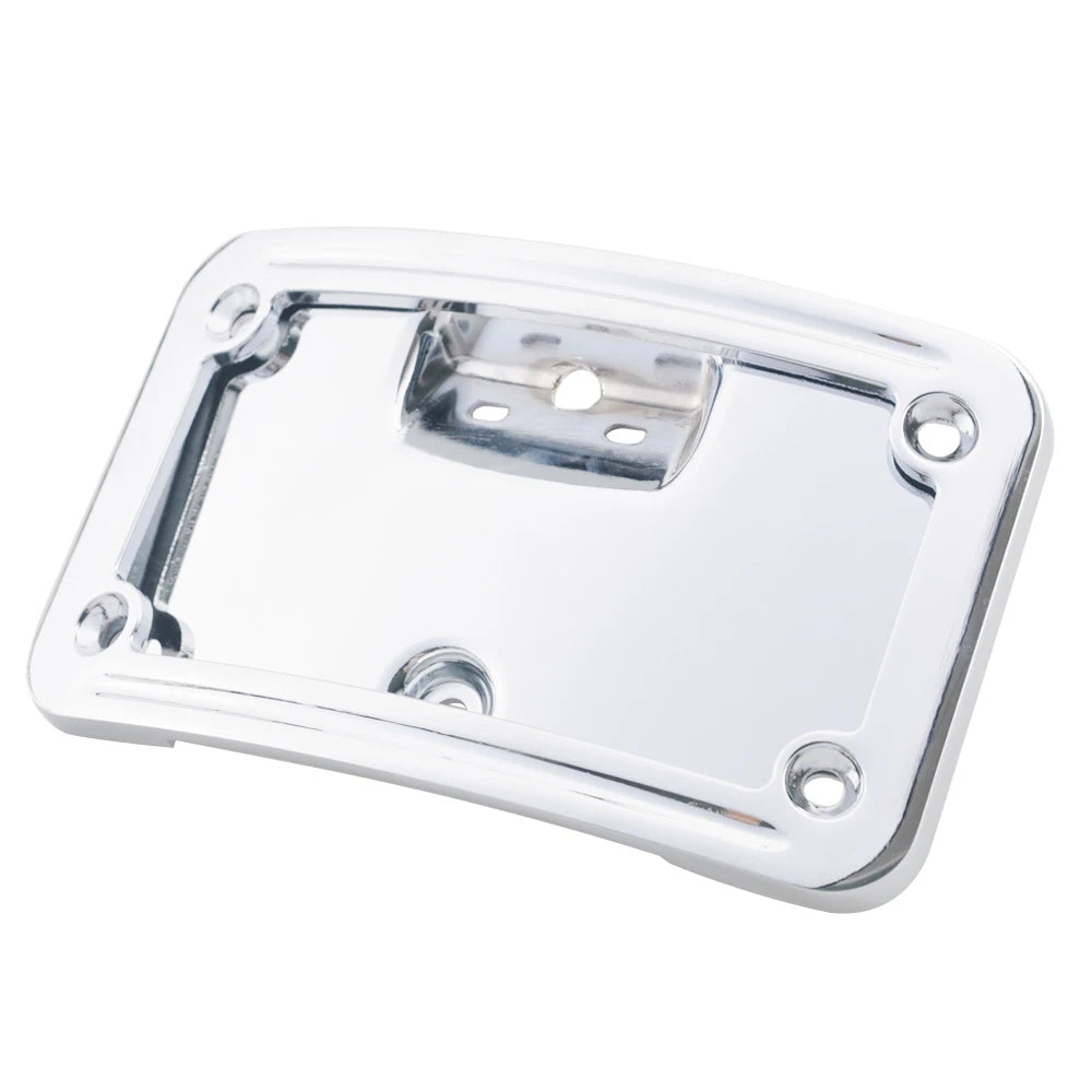 Support de plaque d'immatriculation chromé pour moto Harley-Davidson Softail - vue 4
