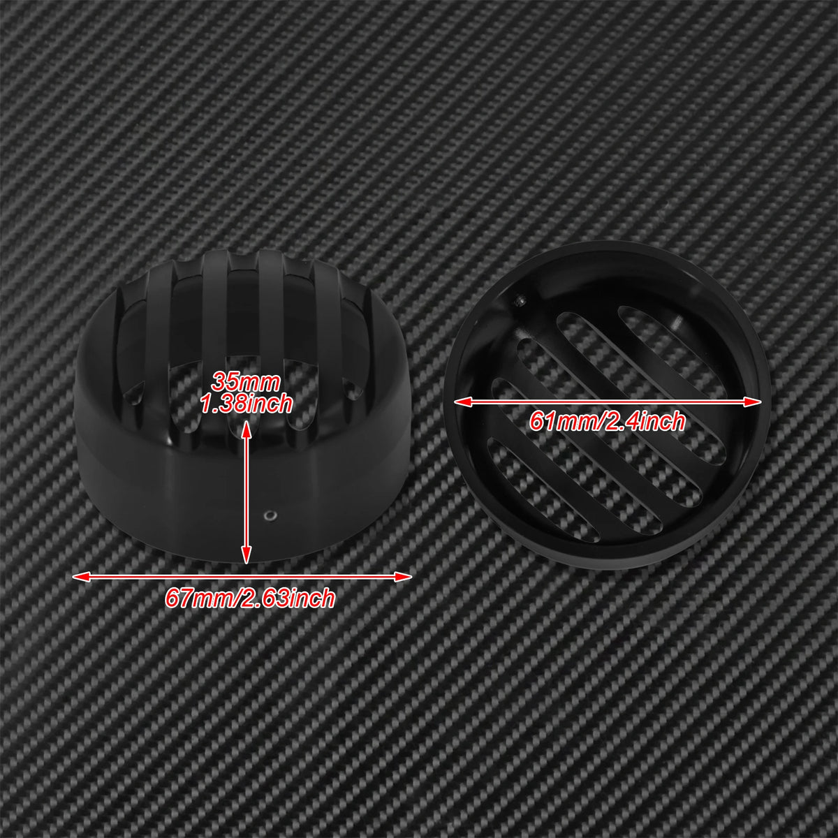 Caches de calandre de clignotant avant (lot de 2) - Harley Sportster XL 883, Super Low XL883L, Nightster XL1200N 1992-2020 – photo 6/7