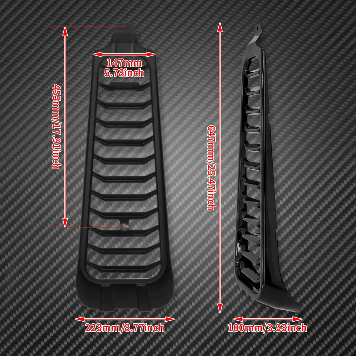 Sabot avant / spoiler de calandre noir brillant pour Harley-Davidson Softail Breakout, Street Bob, Slim FLSL 2018-2024 – photo 6/7