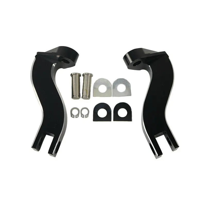 Kit de fixation repose-pieds passager arrière en aluminium pour Harley-Davidson Touring, Street Electra Glide, Road King – photo 6/9