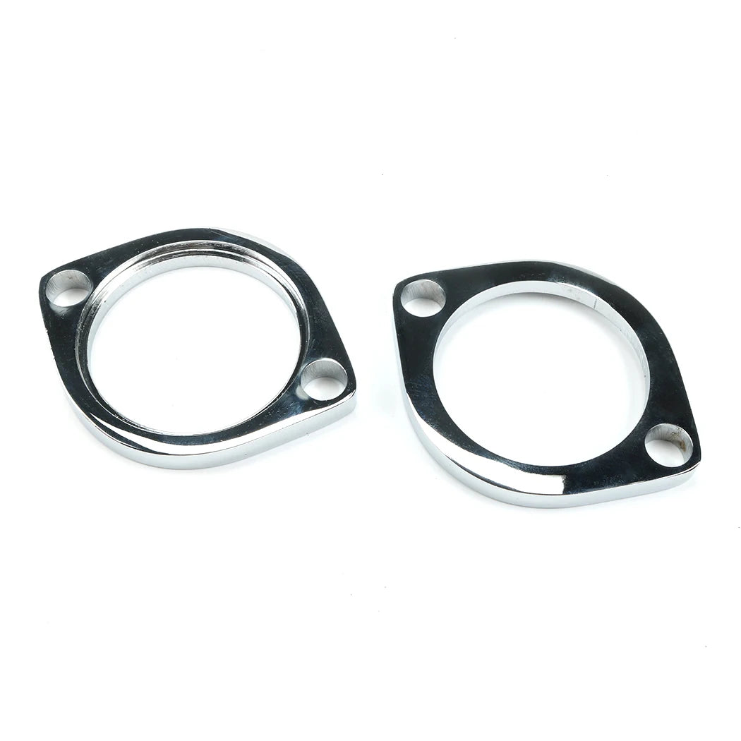 Kit brides d'échappement chromées pour Harley Big Twin Sportster - vue 2