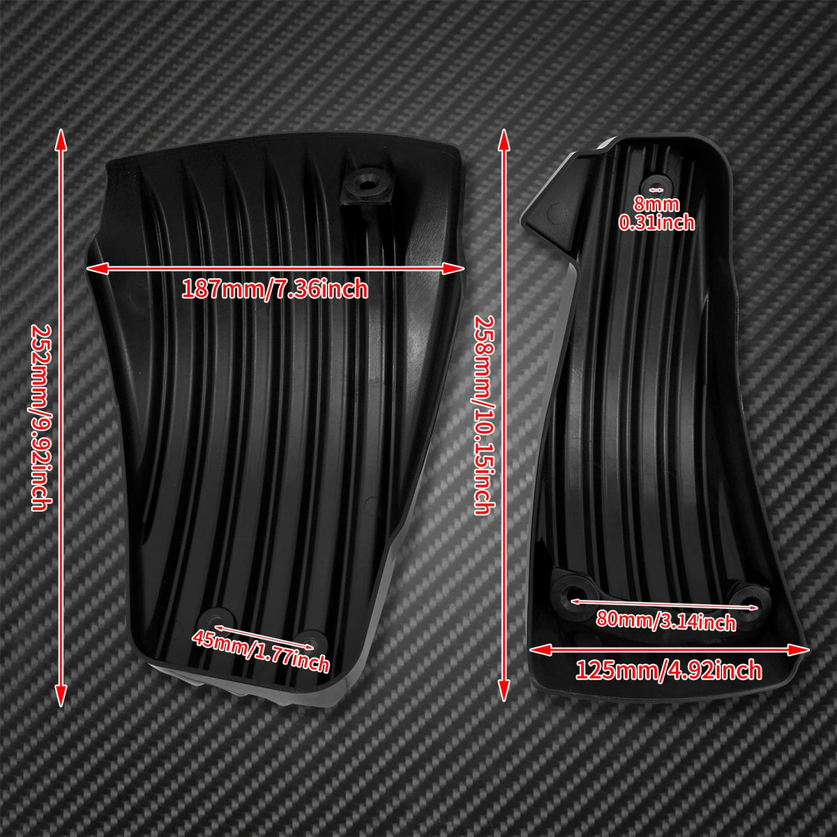 Caches latéraux de batterie ABS noir/chrome pour Harley-Davidson Softail Fat Bob, Breakout, Low Rider FXLR, FLSB 2018-2021 – photo 4/8