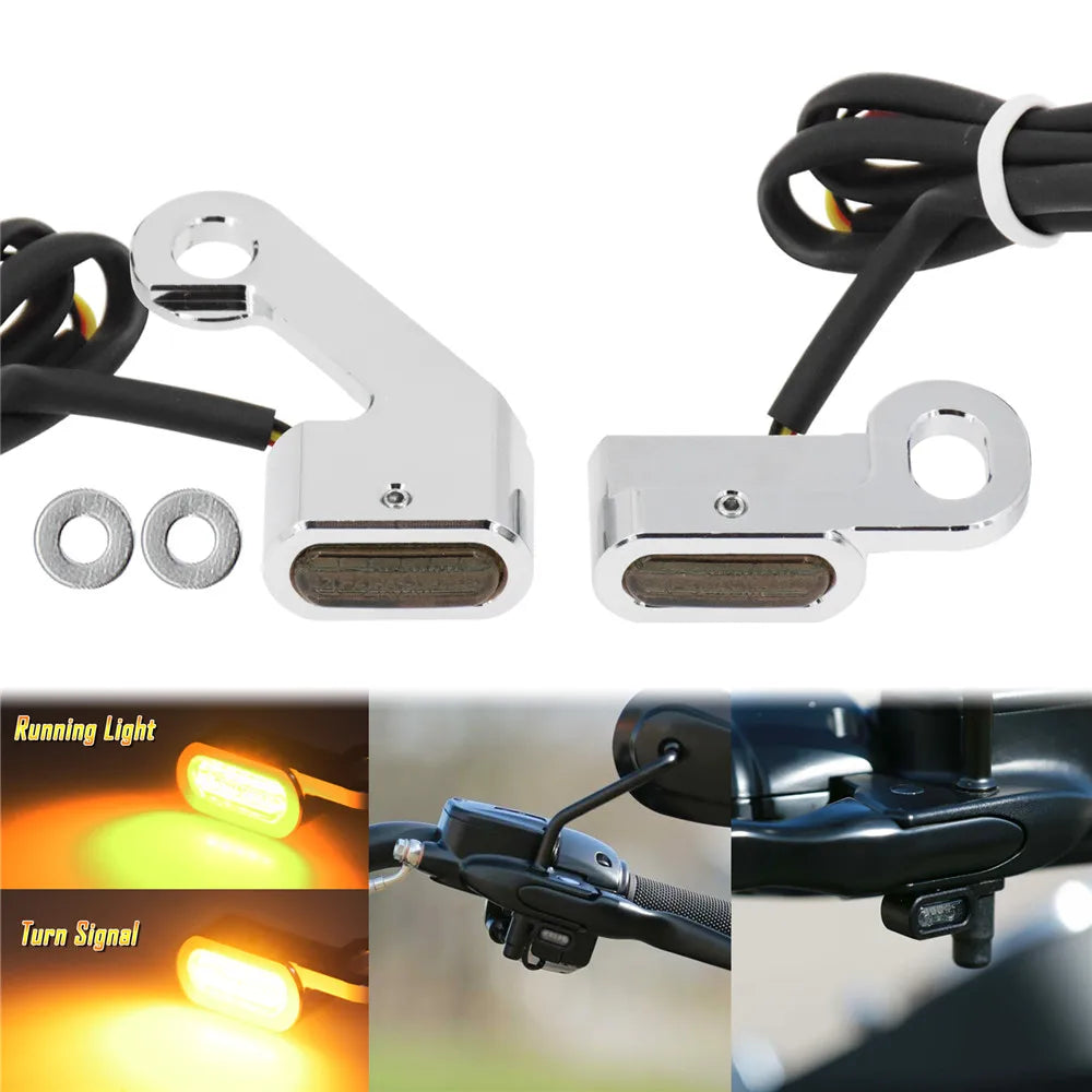 Clignotant LED ambre monté sur une Harley-Davidson Touring - vue 5