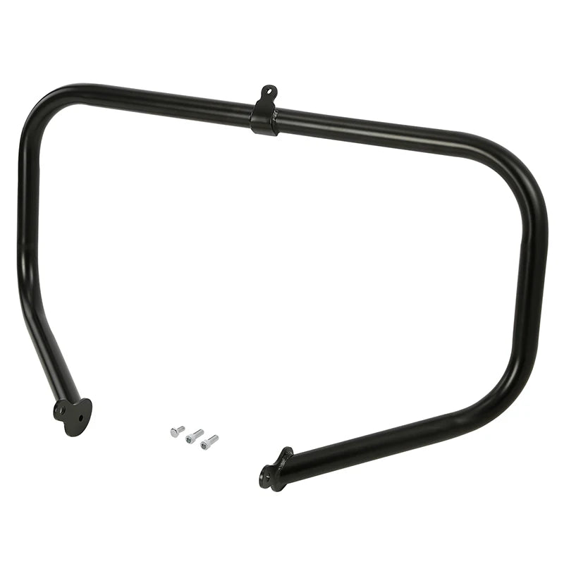 Barre de protection moteur noire sur Harley Touring - vue 3