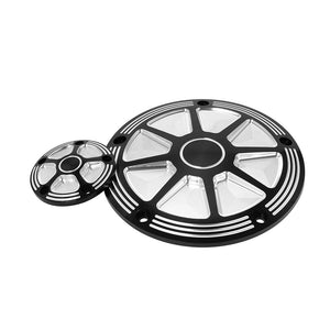 Cache derby et cache timer 5 trous pour Harley Touring Softail Dyna - vue 8