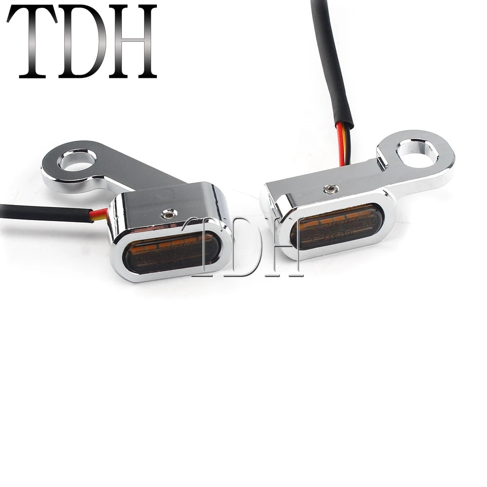 Mini clignotants LED de guidon pour Harley Sportster - vue 3