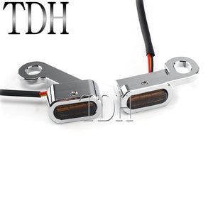 Mini clignotants LED de guidon pour Harley Sportster - vue 3