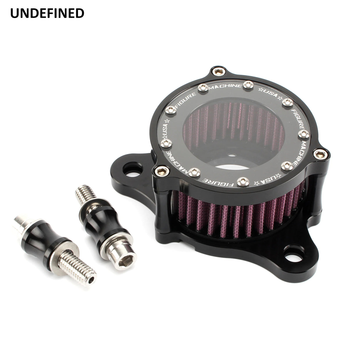 Kit filtre à air CNC noir pour Harley Sportster - vue 1