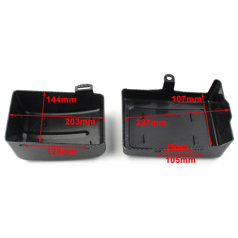 Caches latéraux de batterie pour Harley Dyna - vue 6