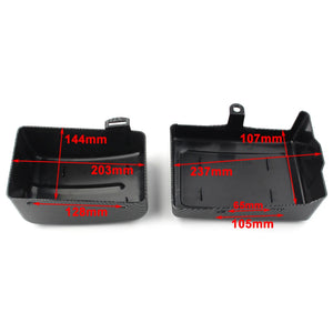 Caches latéraux de batterie pour Harley Dyna - vue 6