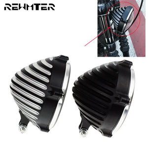 Coque de phare 5,75 pouces alu CNC pour Harley Softail - vue 1