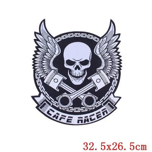 Écusson brodé grand format punk crâne aigle - vue 26