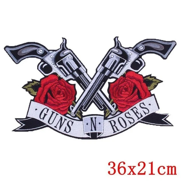 Écusson brodé grand format punk crâne aigle - vue 19