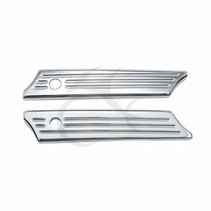 Caches de loquet usinés CNC pour sacoche Harley Touring - vue 2