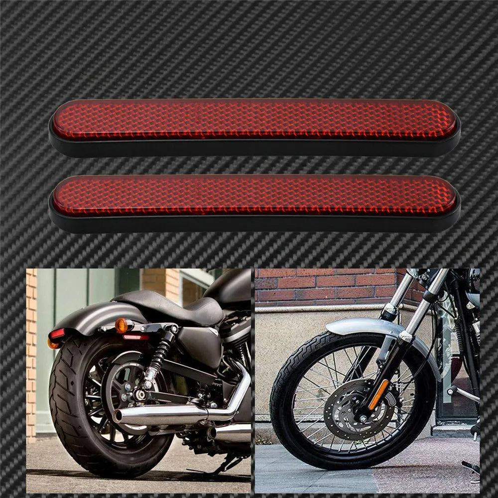 Paire de Réflecteurs Autocollants pour Fourche Avant - Harley-Davidson Dyna, Softail, Sportster – photo 8/8