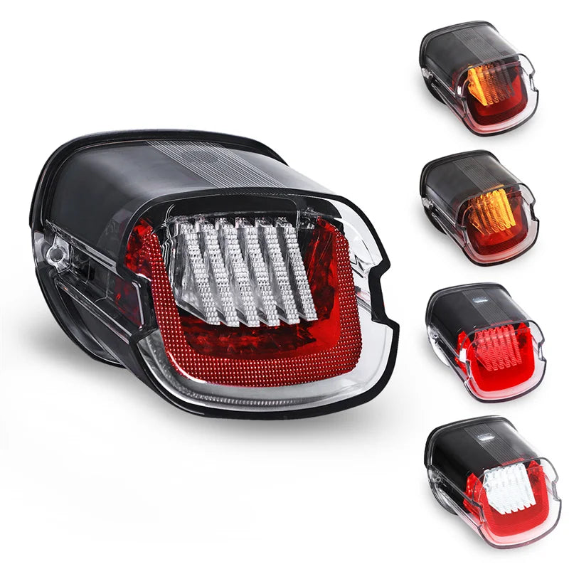 Feu arrière LED à clignotants séquentiels pour Harley Touring Softail Dyna Sportster - vue 1