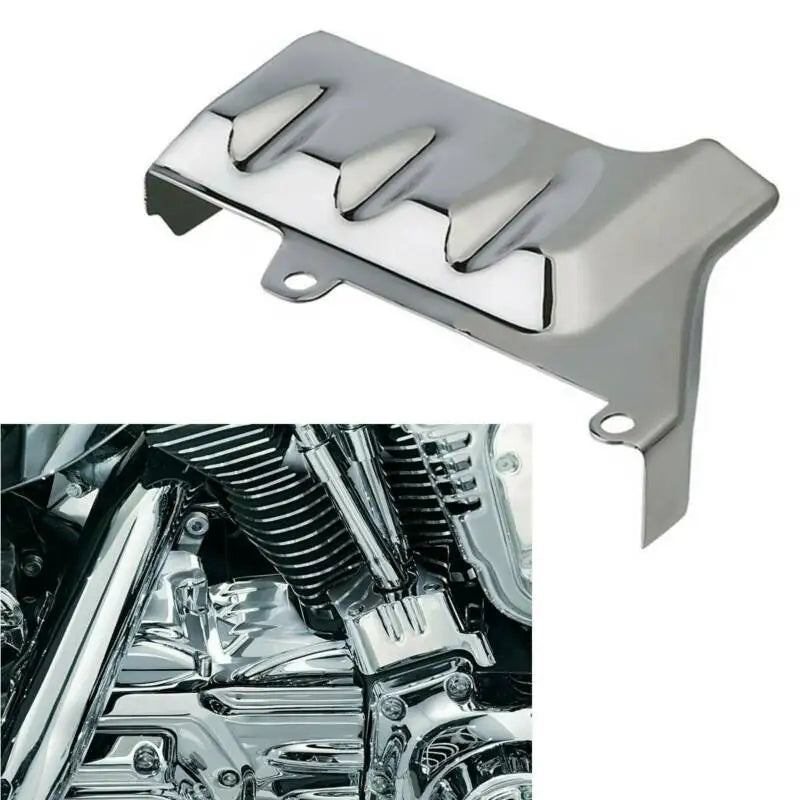 Cache de base de cylindre arrière chromé pour Harley Touring - vue 1