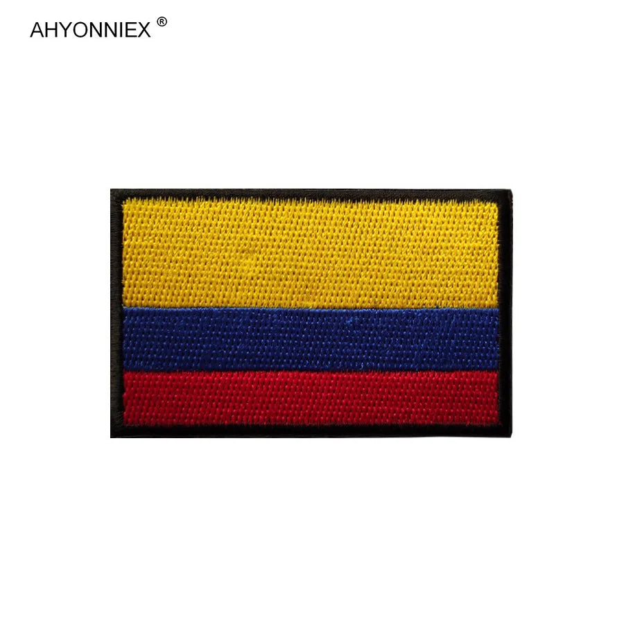 Écusson brodé drapeau de pays d'Amérique avec fixation velcro - vue 17