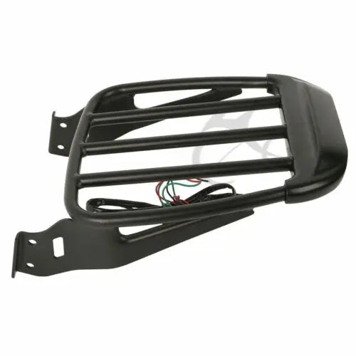 Porte-bagages deux-places avec feu LED pour Harley-Davidson Sportster XL et Dyna Street Bob - vue 5