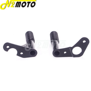 Crash bar noir avec repose-pieds pour Harley Softail - vue 4
