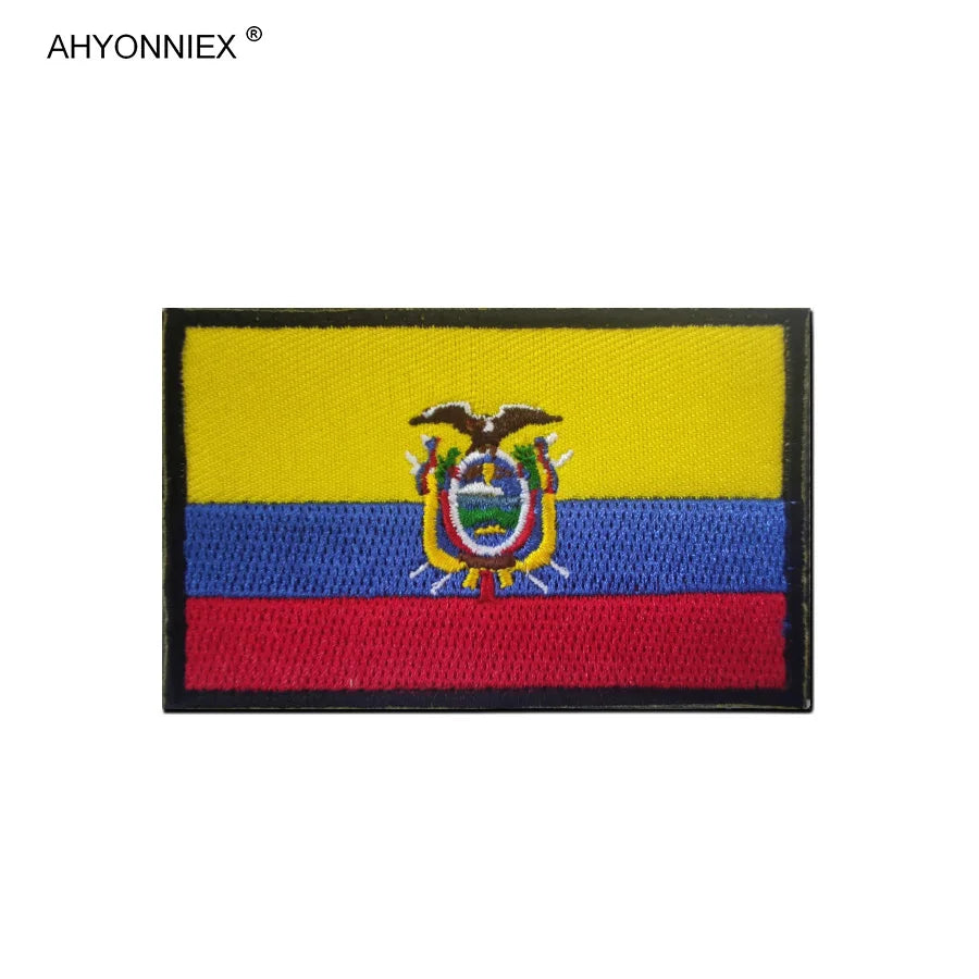 Écusson brodé drapeau de pays d'Amérique avec fixation velcro - vue 28