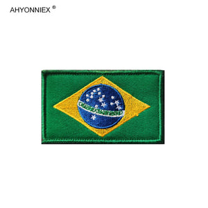 Écusson brodé drapeau de pays d'Amérique avec fixation velcro - vue 3