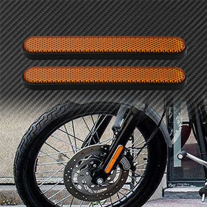 Paire de Réflecteurs Autocollants pour Fourche Avant - Harley-Davidson Dyna, Softail, Sportster – photo 7/8