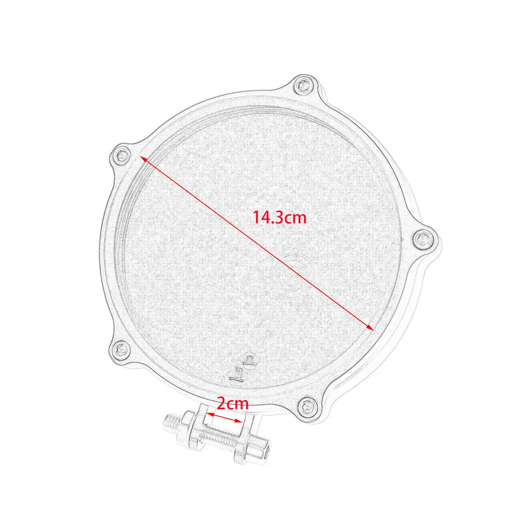 Coque de phare 5,75 pouces alu CNC pour Harley Softail - vue 6